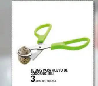 Coferdroza Tijeras Para Huevo De Codorniz Ibili oferta