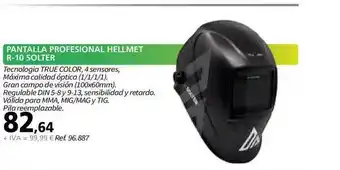 Coferdroza Pantalla Profesional Hellmet R 10 Solter oferta