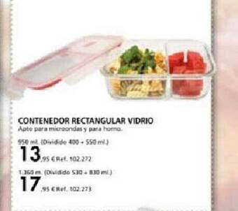 Coferdroza Contenedor Rectangular Vidrio oferta