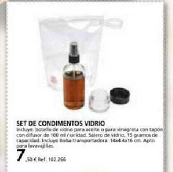 Coferdroza Set De Condimentos Vidrio oferta