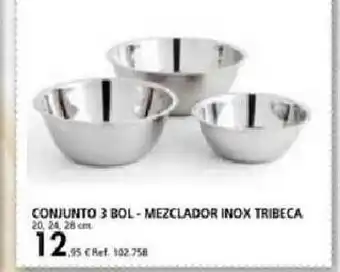 Coferdroza Conjunto 3 Bol - Mezclador Inox Tribeca oferta