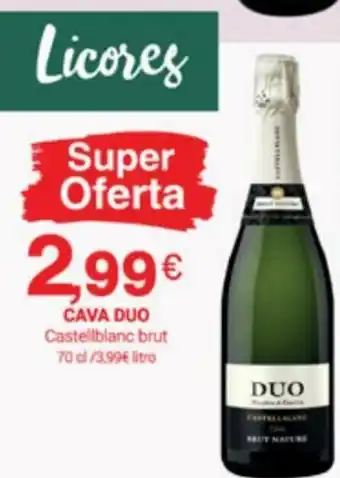 Supermercados Plaza Cava Duo Castelblanc Brut 70 cl oferta