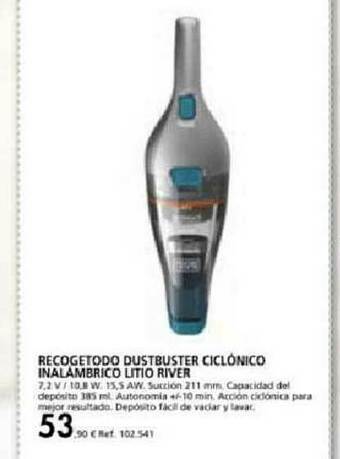 Coferdroza Recogetodo Dustbuster Ciclónico Inalámbrico Litio River oferta