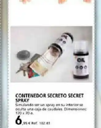 Coferdroza Contenedor Secreto Secret Spray oferta