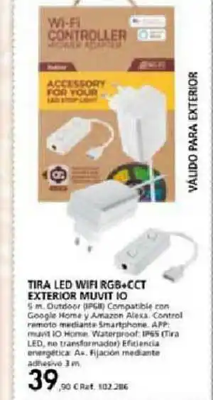 Coferdroza Tira Led Wifi Rgb+cct Exterior Muvit Io oferta