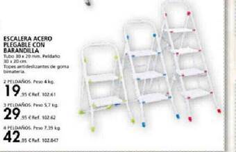 Coferdroza Escalera Acero Plegable Con Barandilla oferta