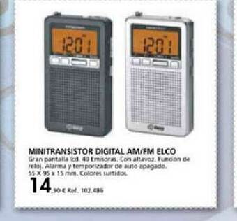 Coferdroza Minitransistor Digital Am Fm Elco oferta