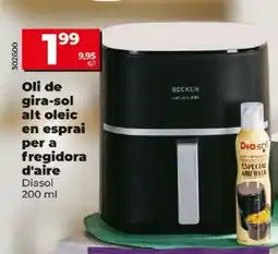 Dia Oli de gira-sol alt oleic en esprai per a fregidora oferta