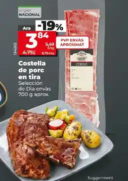 Dia Costella de porc en tira oferta