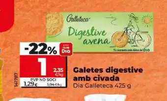 Dia Galetes digestive amb civada oferta