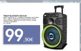 Coferdroza Troley Bleutooth Led Elco oferta