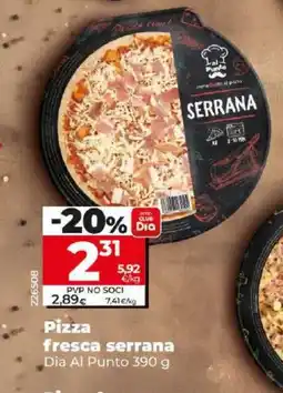 Dia Pizza fresca serrana oferta