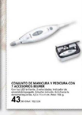 Coferdroza Conjunto De Manicura Y Pedicura Con 7 Accesorios Beurer oferta