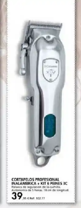 Coferdroza Cortapelos Profesional Inalambrica + Kit 6 Peines 3c oferta