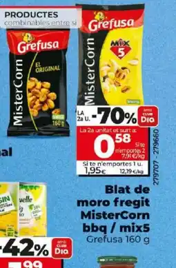 Dia Blat de moro fregit MisterCorn bbq/mix5 oferta