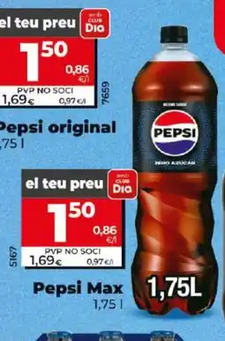 Dia PEPSI Max oferta