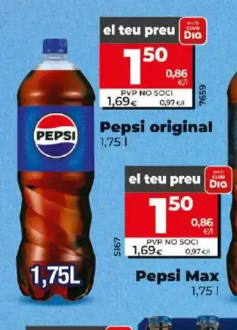 Dia PEPSI original oferta