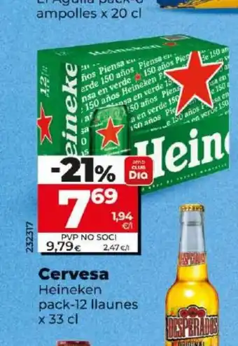 Dia HEINEKEN Cervesa oferta