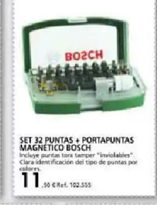 Coferdroza Set 32 Puntas + Portapuntas Magnetico Bosch oferta