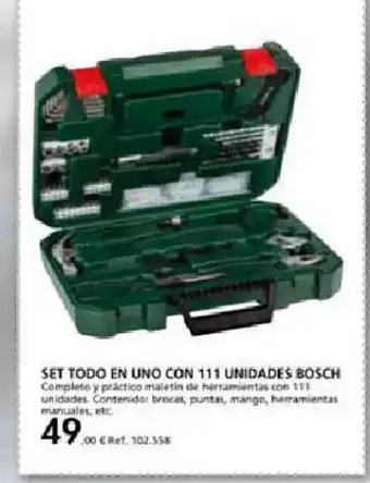 Coferdroza Set Todo En Uno Con 111 Unidades Bosch oferta
