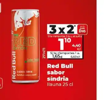 Dia RED BULL sabor sindria oferta