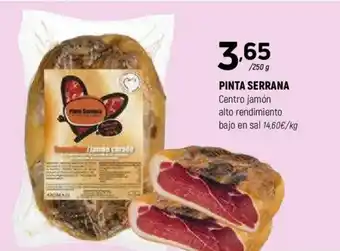 Coviran PINTA SERRANA Centro jamón alto rendimiento bajo en sal oferta