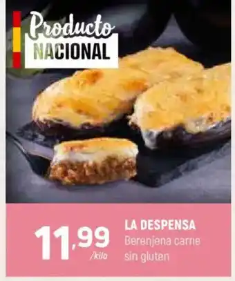 Coviran LA DESPENSA Berenjena carne sin gluten oferta