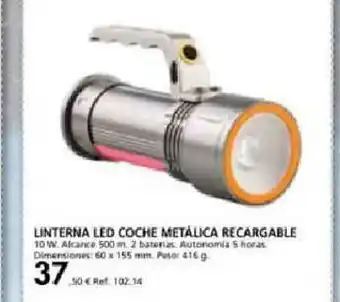 Coferdroza Linterna Led Coche Metálica Recargable oferta