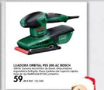 Coferdroza Lijadora Orbital Pss 200 Ac Bosch oferta