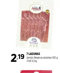 Coviran 7 LAGUNAS Jamón Reserva lonchas oferta