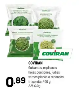 Coviran COVİRAN COVIRAN Guisantes, espinacas hojas porciones, judías verdes planas o redondas troceadas oferta