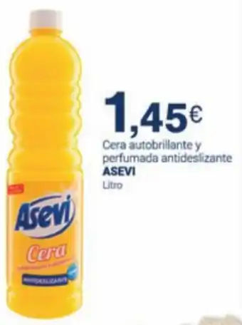 Supermercados Plaza Asevi Cera Autobrillante y Perfumada Antideslizante Litro oferta