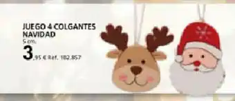 Coferdroza Juego 4 Colgantes Navidad oferta