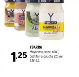 Coviran YBARRA Mayonesa, salsa alioli, cocktail o gaucha oferta