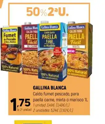 Coviran GALLINA BLANCA Caldo fumet pescado para paella carne mixta o marisco oferta