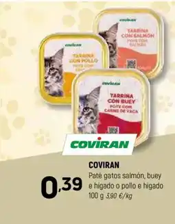 Coviran COVIRAN Paté gatos salmón, buey e hígado o pollo e hígado oferta