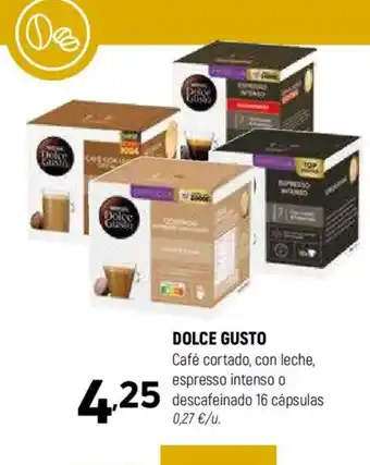 Coviran DOLCE GUSTO Café cortado, con leche, espresso intenso o descafeinado oferta