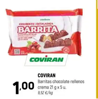 Coviran COVIRAN Barritas chocolate rellenos oferta