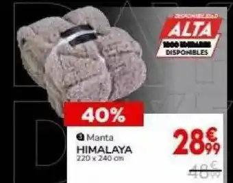 Conforama Manta Himalaya 220 X 240 Cm oferta