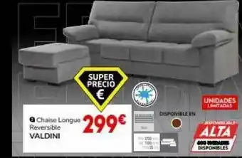 Conforama Chaise Longue Reversible Valdini oferta