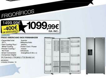 Costco Samsung Frigo Americano Inox Rs68a8842s9 oferta
