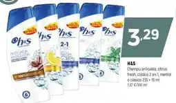 Coviran H&S Champú anticaida, citrus fresh, clásico 2 en 1 oferta