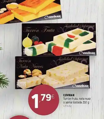 Coviran Coviran Turrón Frutas Nata Nuez O Erma Tostada oferta