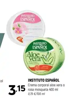 Coviran INSTRUTO ESPAÑOL Crema corporal aloe vera o rosa mosqueta oferta