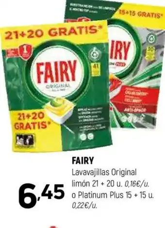 Coviran FAIRY Lavavajillas Original limón oferta