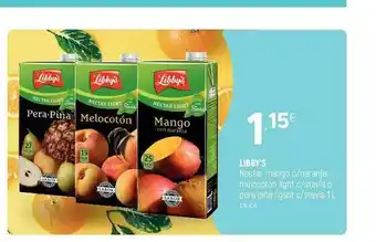 Coviran Libby's Nectar Mango C Naranja Melocotón Light C Stevia O Pera Piña Ligsht C Stevia oferta