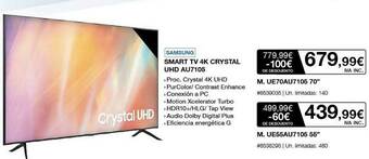Costco Samsung Smart Tv 4k Crystal Uhd Au7105 oferta