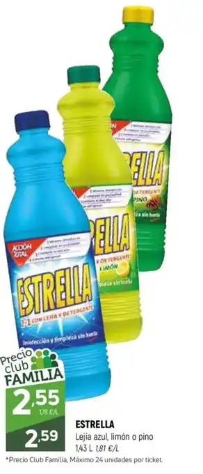 Coviran ESTRELLA Lejía azul, limón o pino oferta