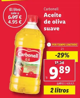 Lidl CARBONELL Aceite de oliva suave oferta