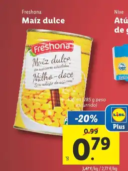 Lidl FRESHONA Maix dulce oferta